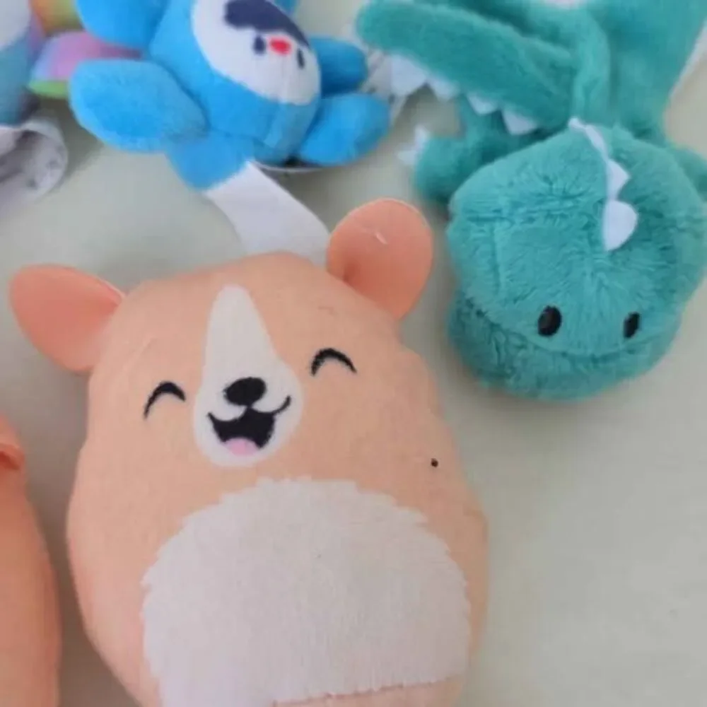 Assorted Mini Plush Lot - Care Bears, Squishmallows, and More